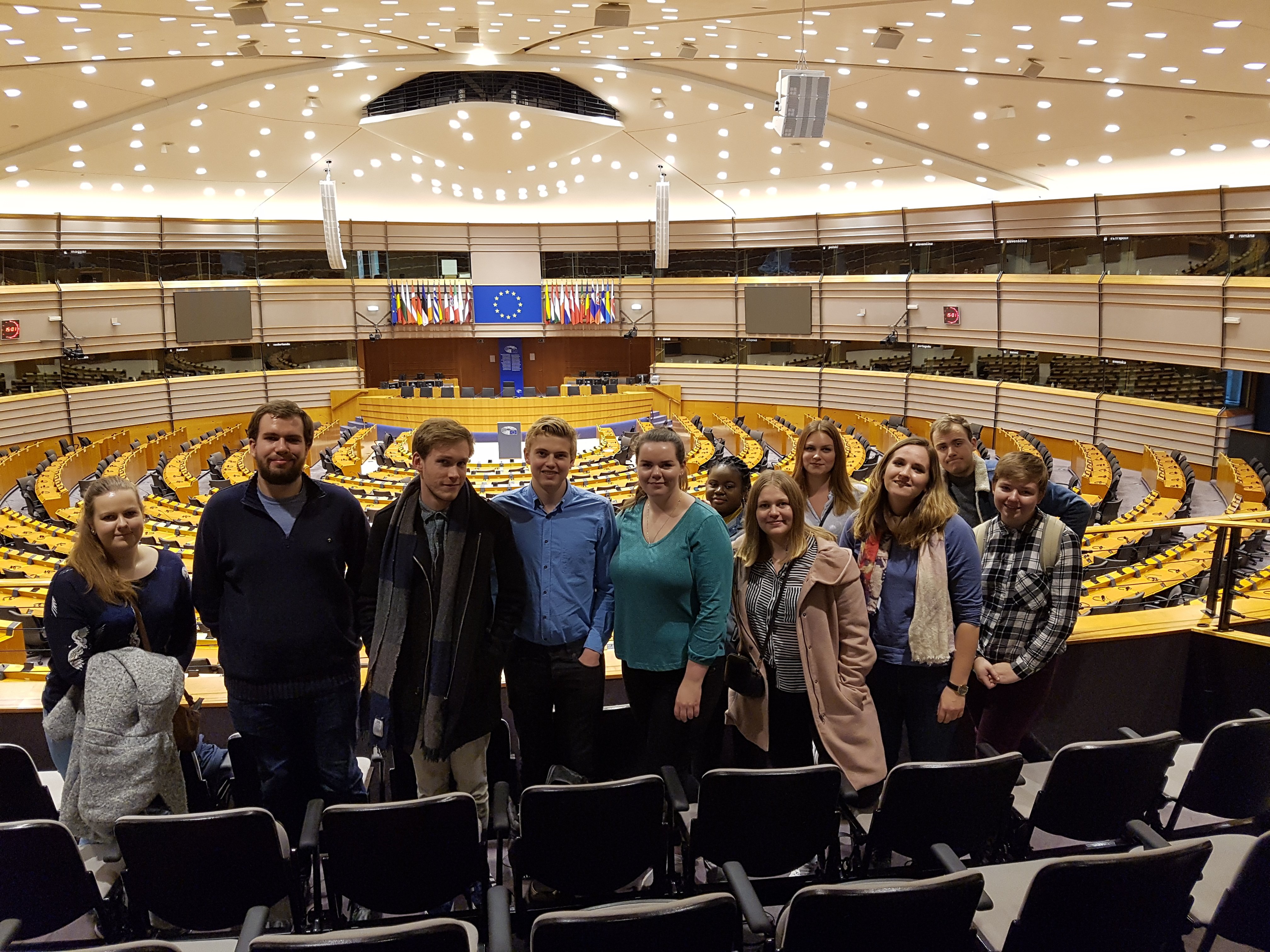Europaparlamentet studietur Brüssel 2017